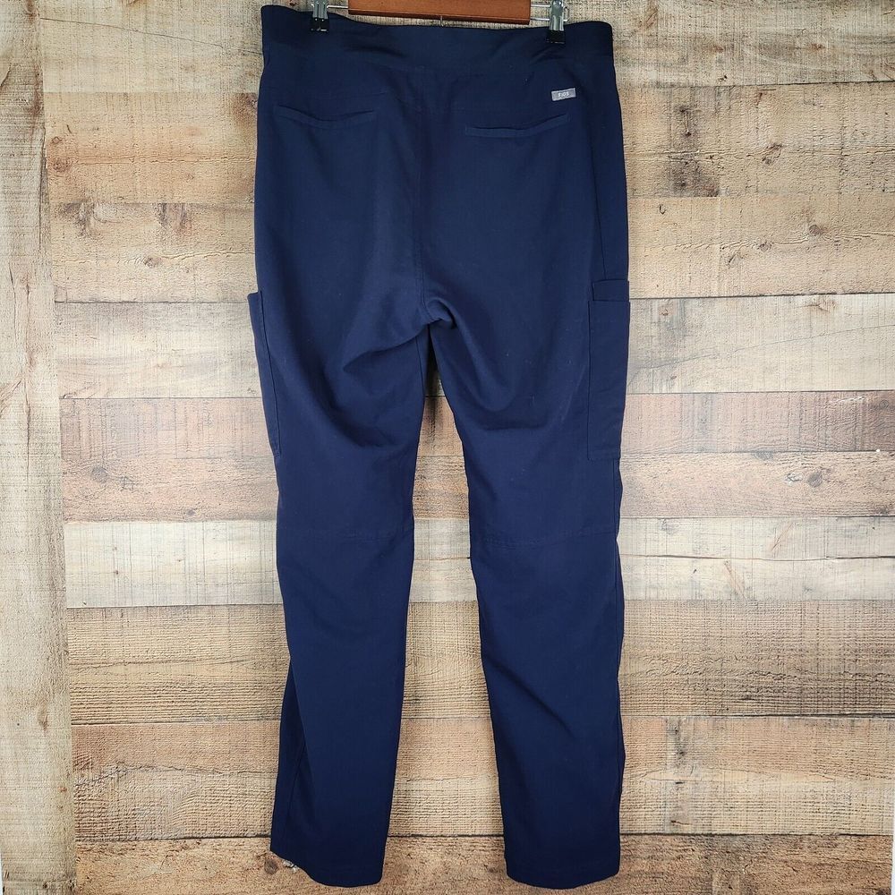 Figs Axim Mens XL Blue 7 Pockets Medical Scrub Pants Athletic Waistband Drawcord - Picture 2 of 10